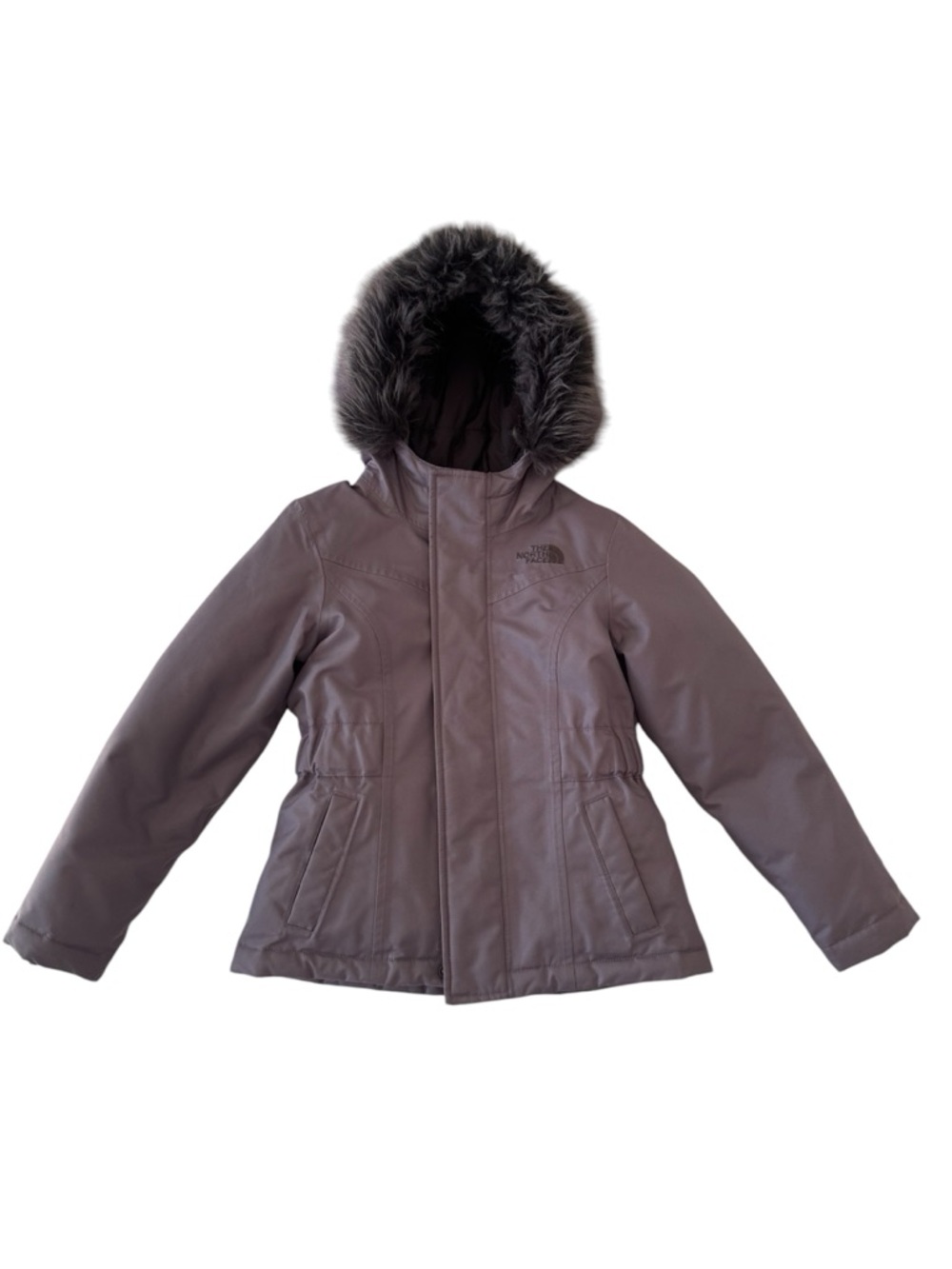 The North Face Girls' Puffer Jacket in Light Mauve Purple Gray New Size XS (6).